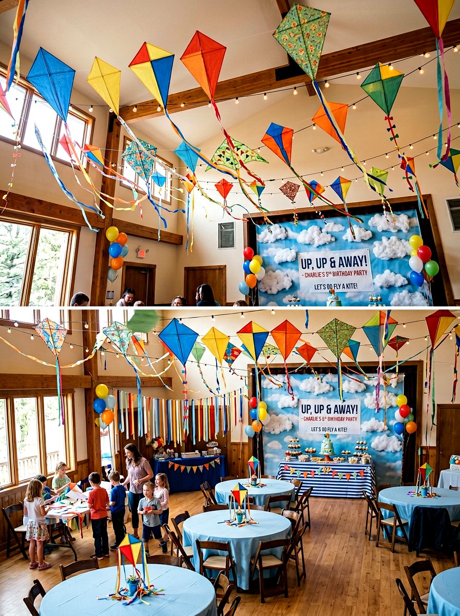 Kite flying party theme - 25 Spring First Birthday Decor Ideas