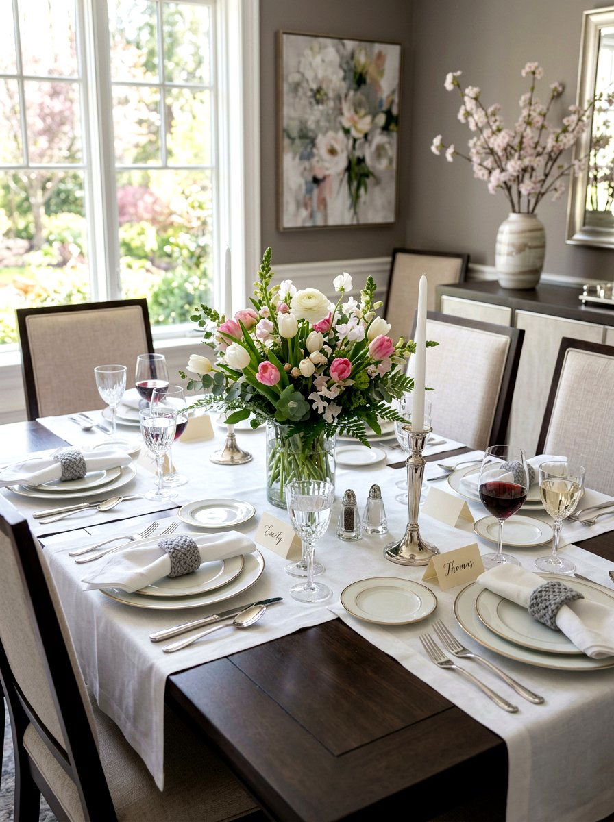 Knit Napkin Ring - 25 Spring Knit Decor Ideas