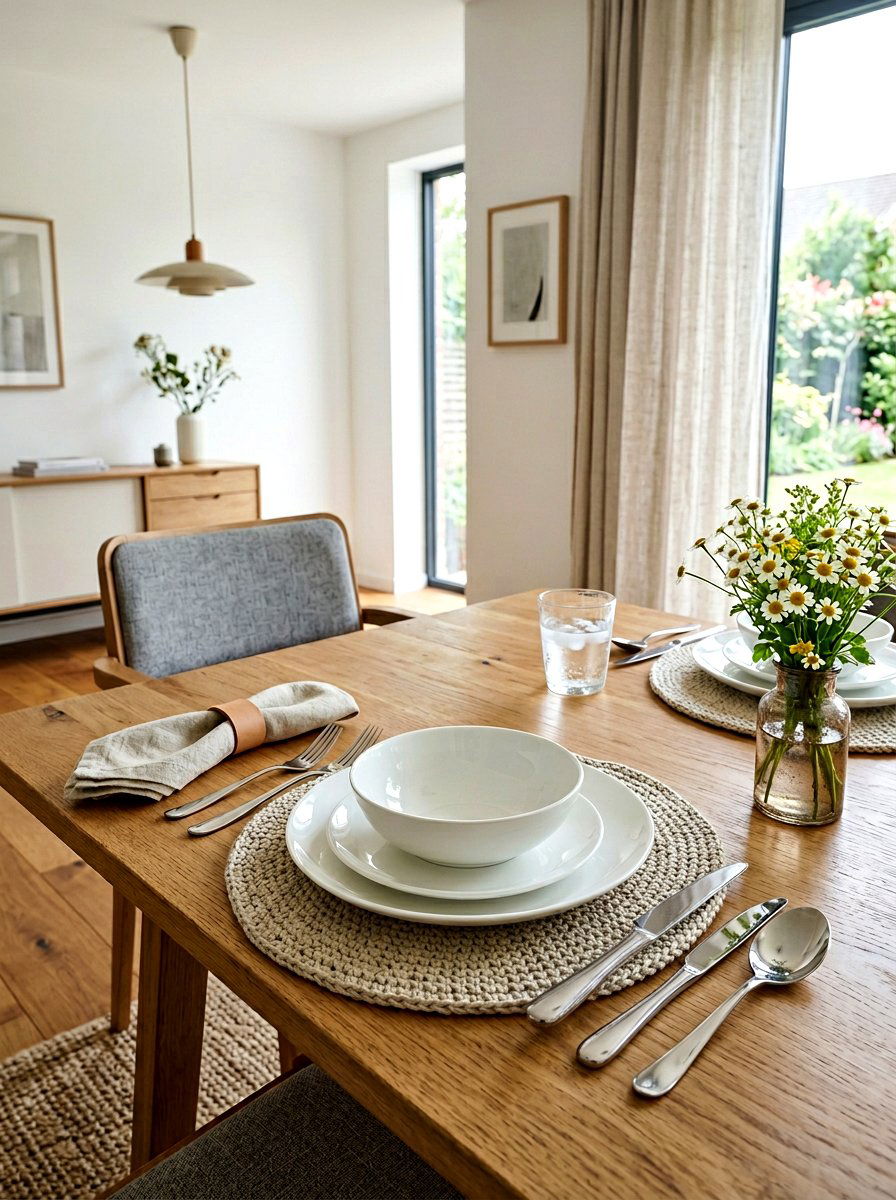 Knitted Placemat - 25 Spring Knit Decor Ideas