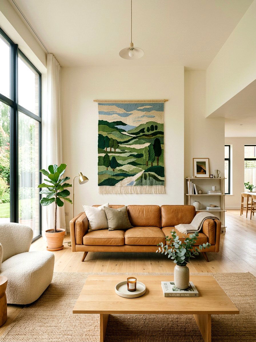 Knitted Wall Tapestry - 25 Spring Knit Decor Ideas