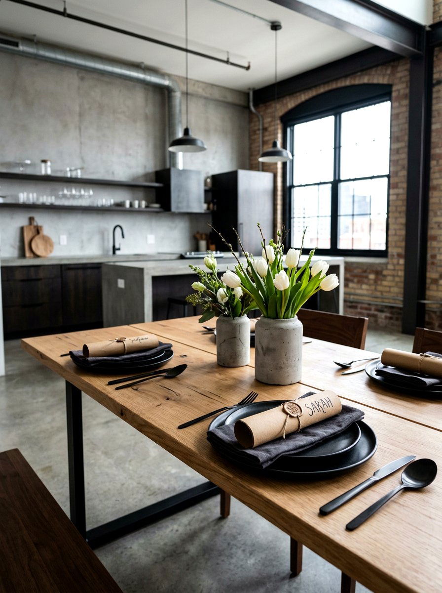 Kraft Paper Scroll - 25 Spring Place Card Ideas