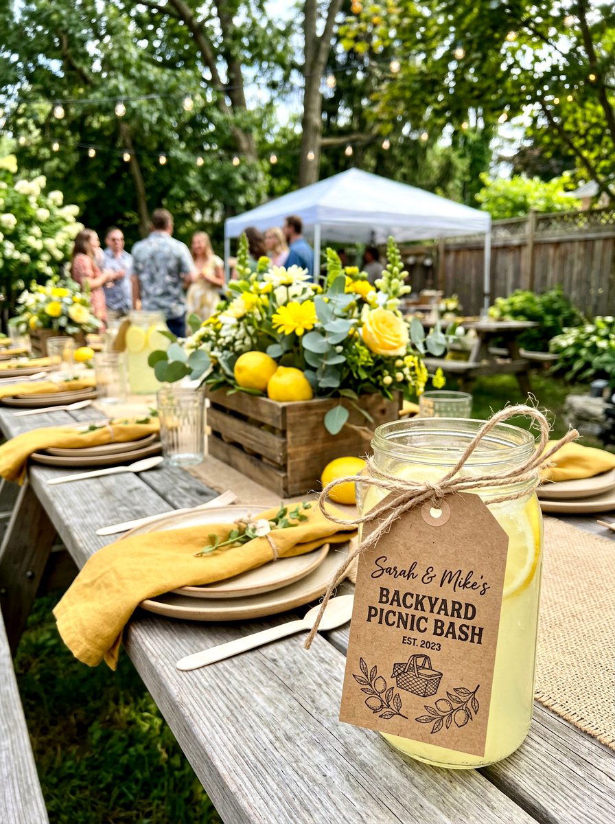 Kraft Paper Tag - 25 Spring Name Tag Ideas