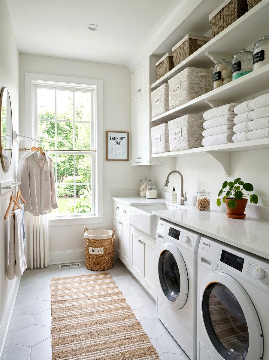 Lace Fabric Storage Bin - 25 Spring Lace Decor Ideas