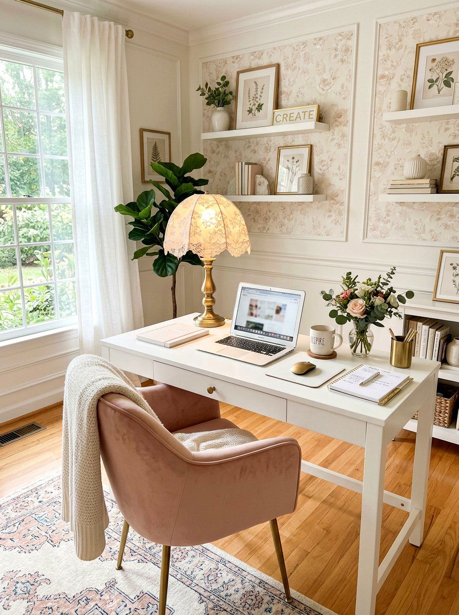 Lace Lampshade Cover - 25 Spring Lace Decor Ideas