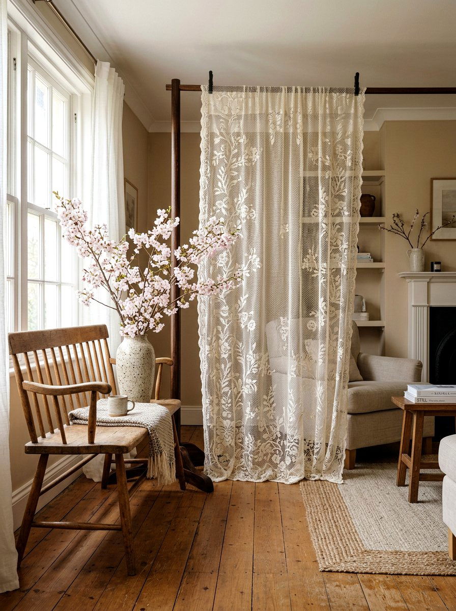 Lace Photo Backdrop - 25 Spring Lace Decor Ideas