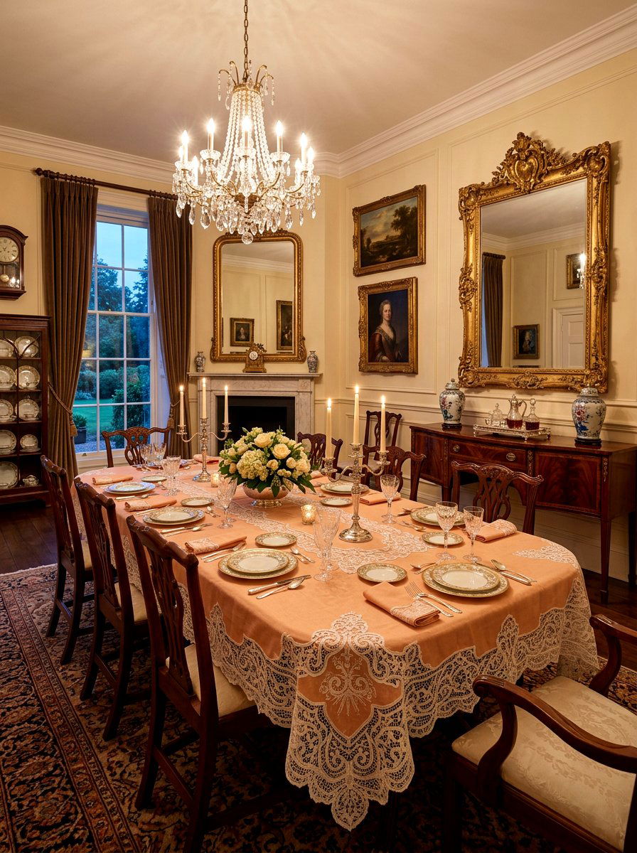 Lace Table Overlay - 25 Spring Afternoon Tea Decor Ideas