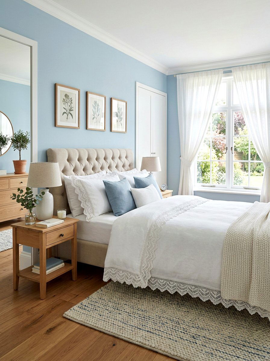 Lace Trim Bedding - 25 Spring Lace Decor Ideas