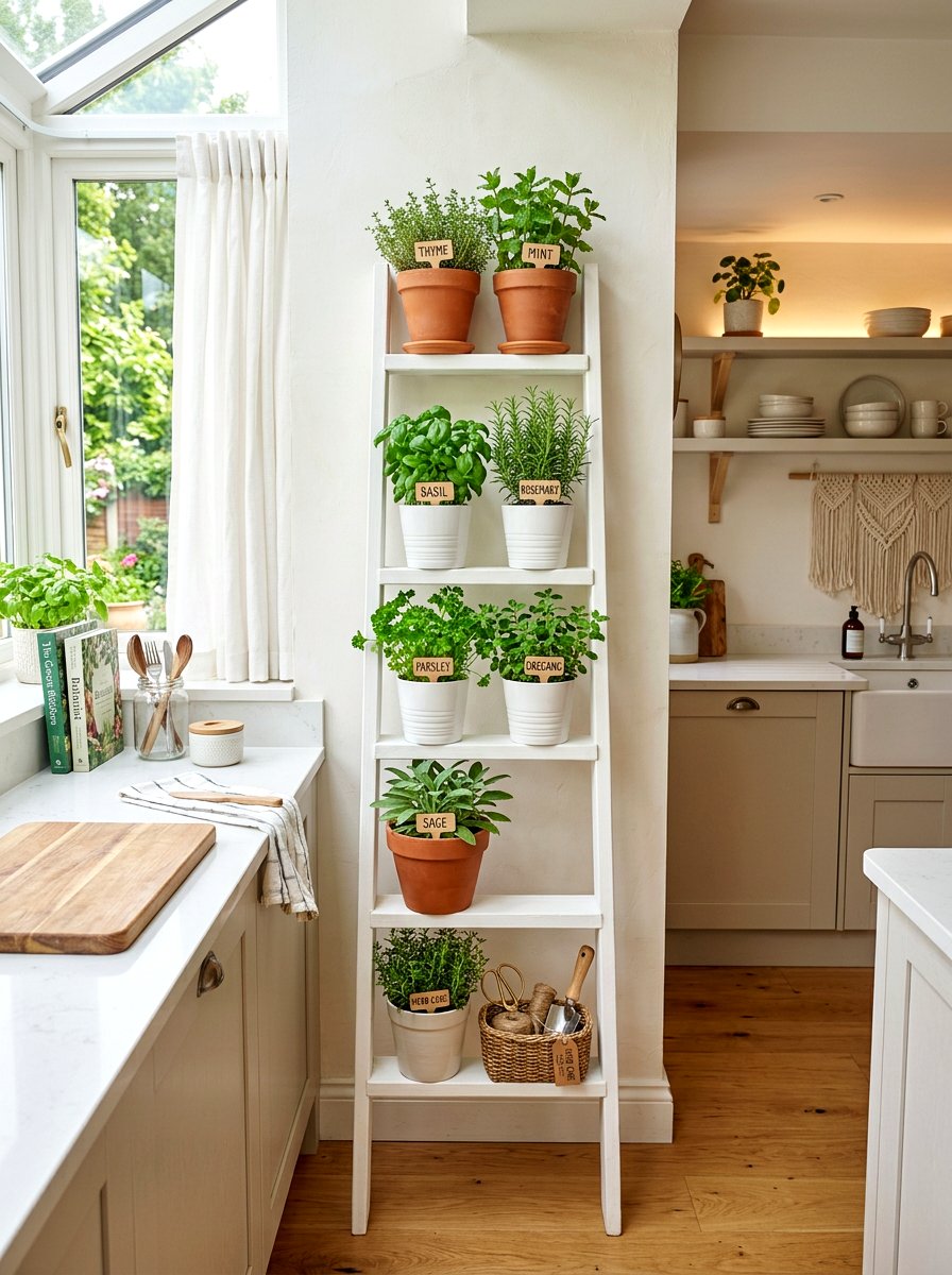 Ladder Herb Garden - 25 Spring Kitchen Herb Garden Ideas