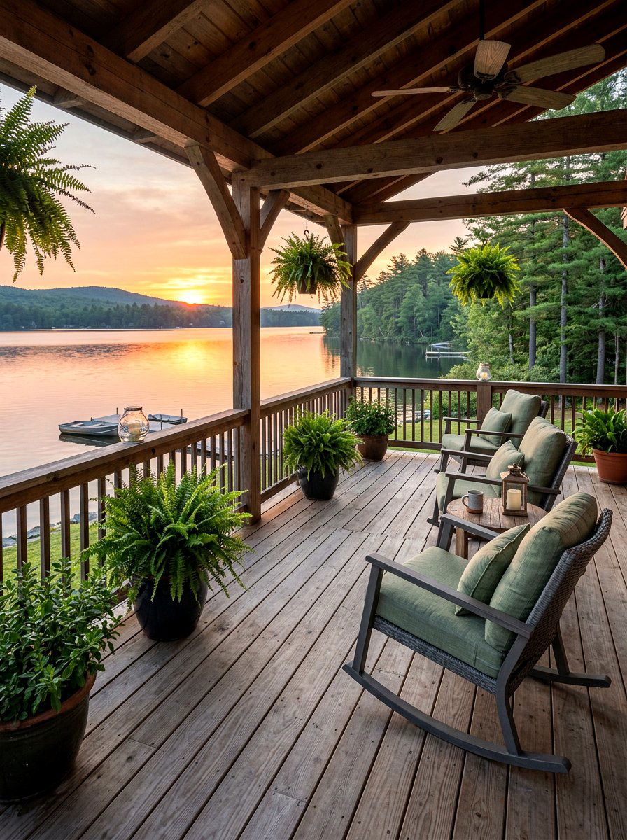 Lake house porch - 25 Spring Lake House Decor Ideas
