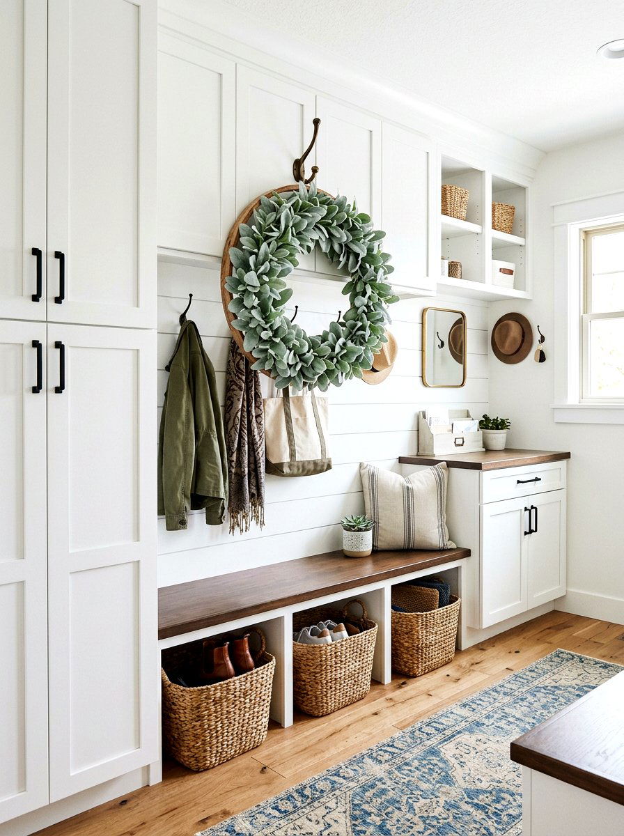 Lamb ear greenery wreath - 25 Spring Half Wreath Ideas