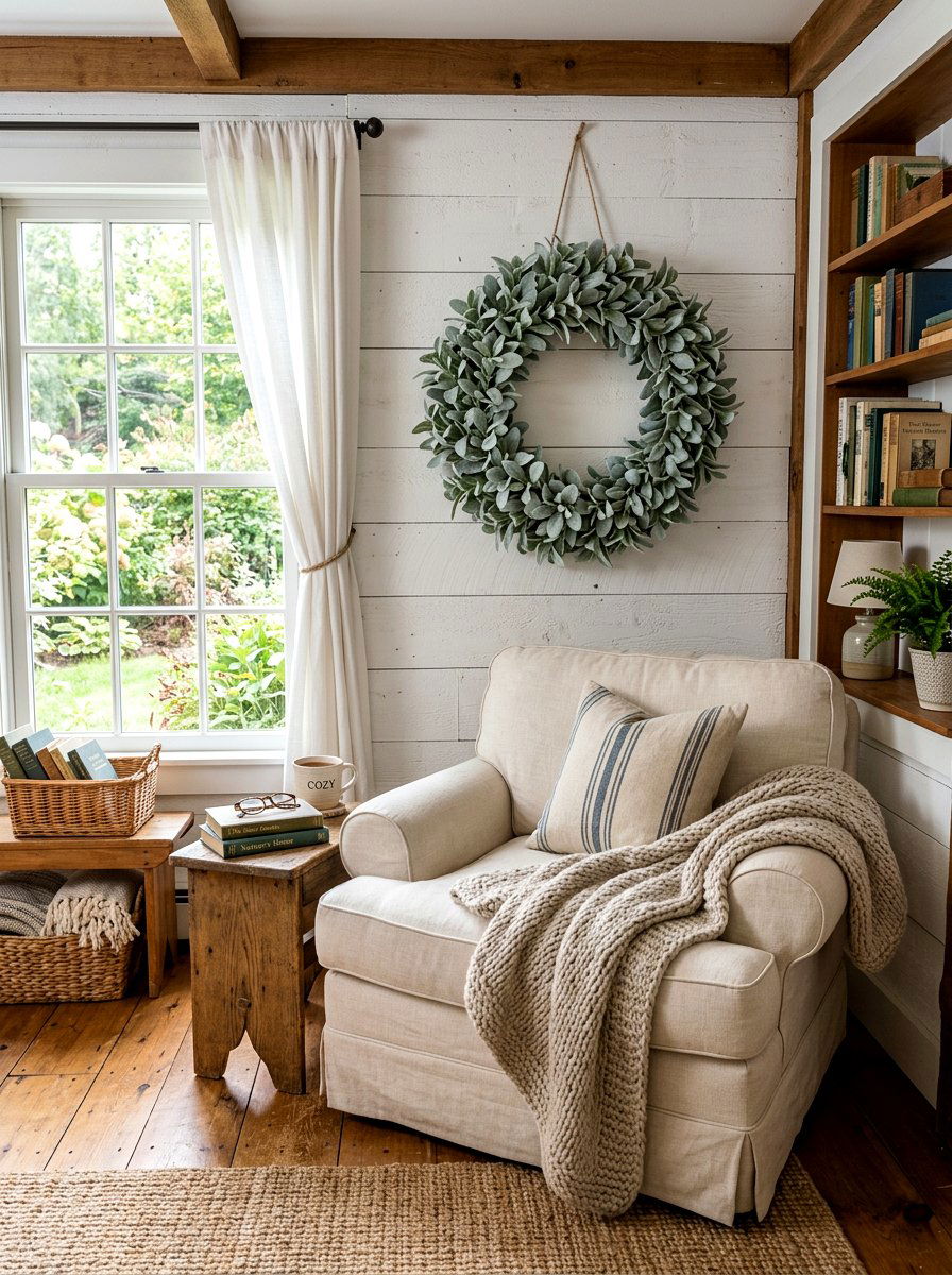 Lambs Ear Wreath - 25 Spring Asymmetrical Wreath Ideas