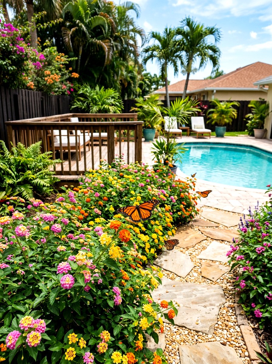 Lantana Butterfly Garden - 25 Spring Annual Flower Ideas