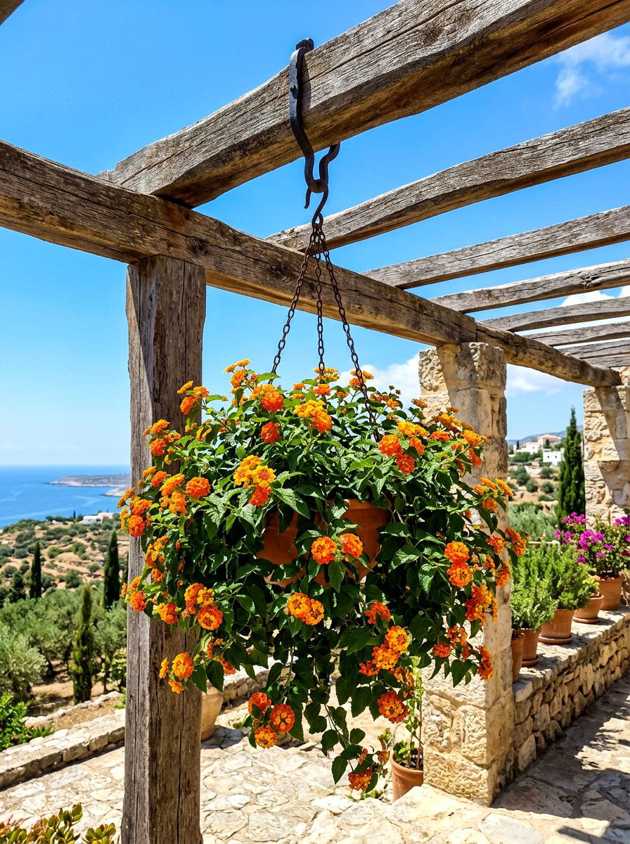 Lantana sun loving basket - 25 Spring Hanging Basket Ideas