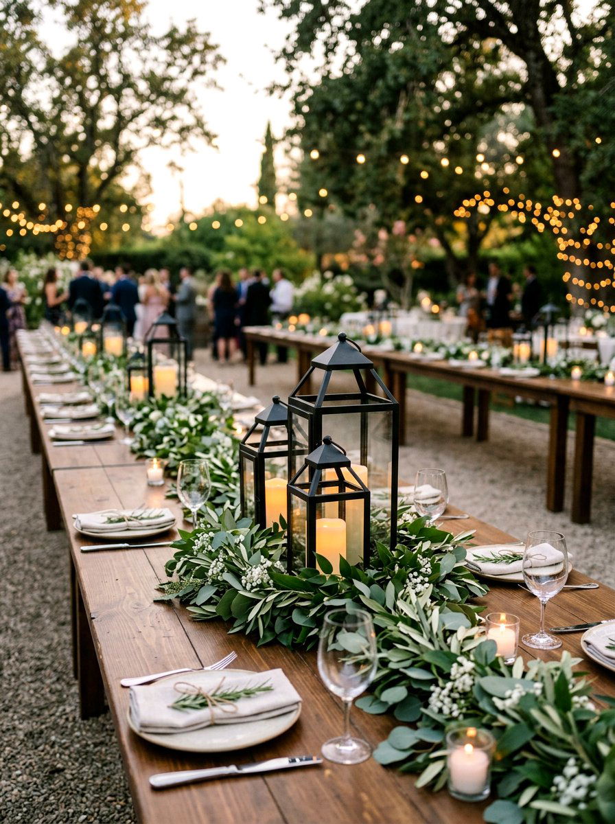 Lantern Table Centerpiece - 25 Spring Graduation Party Decor Ideas