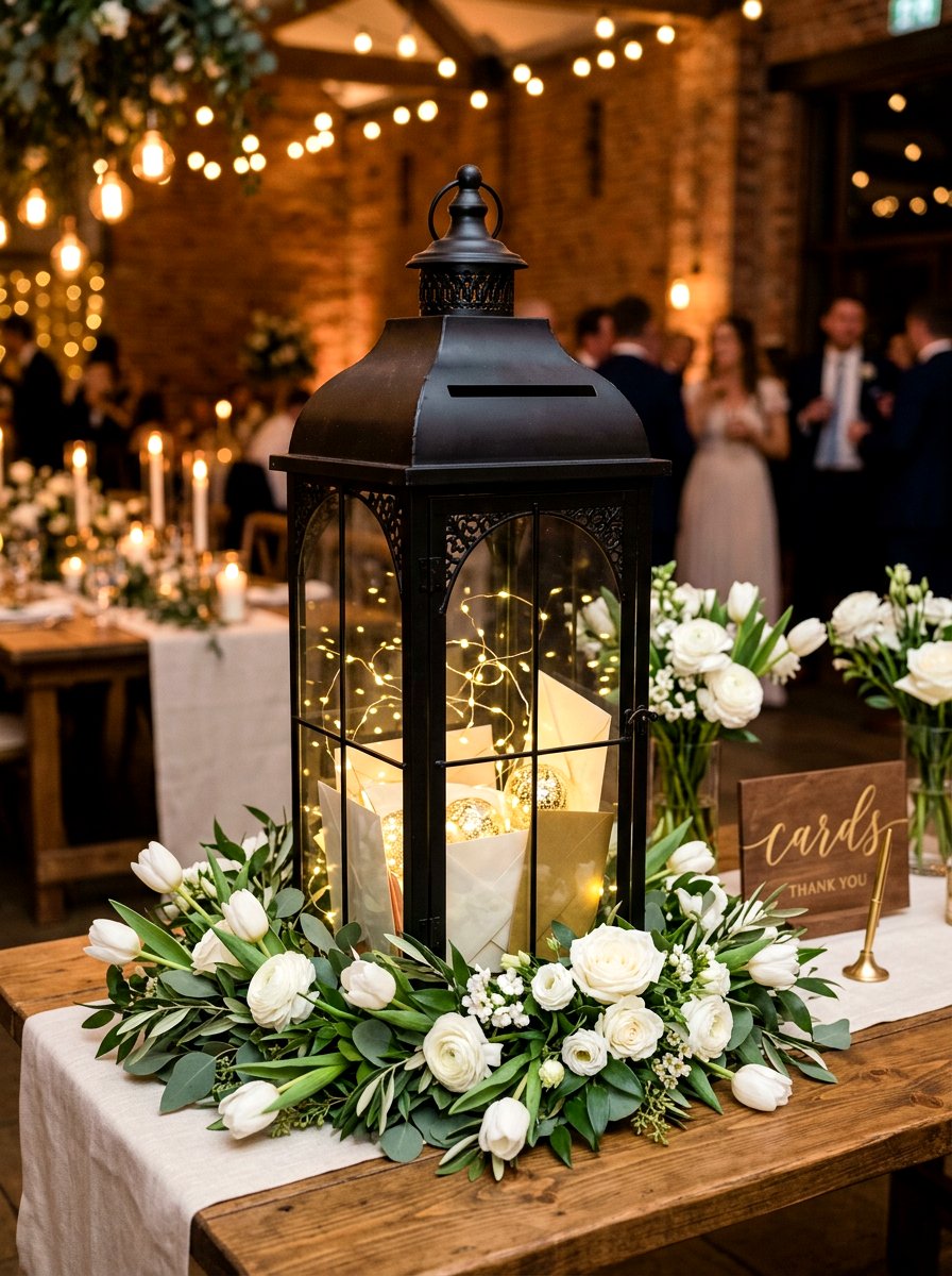 Lantern Wedding Card Box - 25 Spring Wedding Card Box Ideas