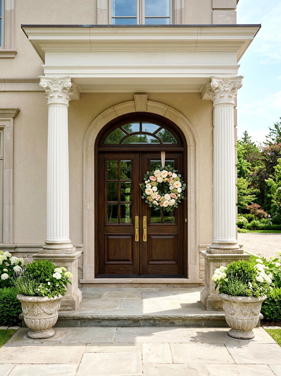 Large Faux Peony Wreath - 25 Spring Peony Wreath Ideas