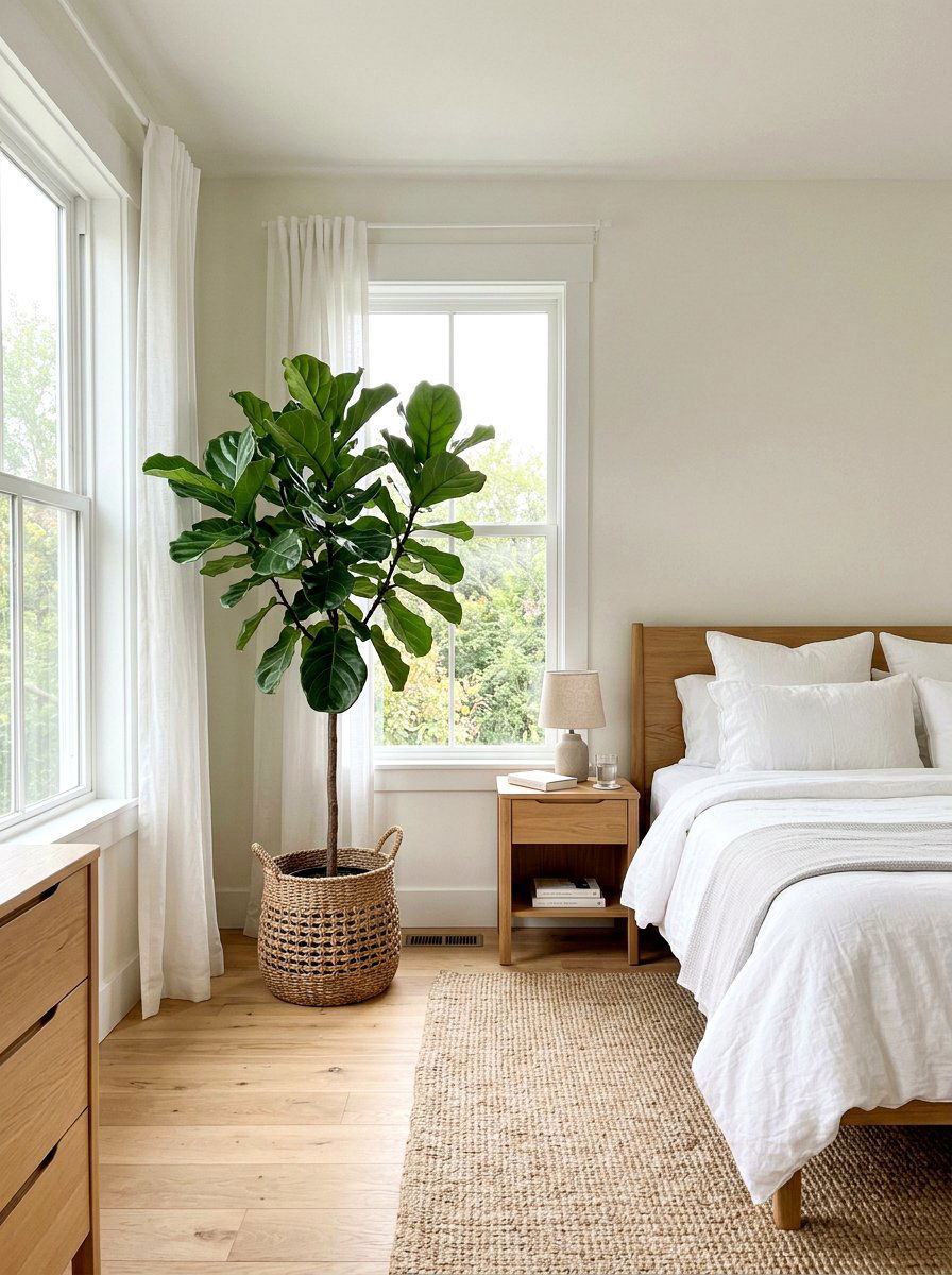 Large Fiddle Leaf Fig - 25 Spring Indoor Garden Ideas