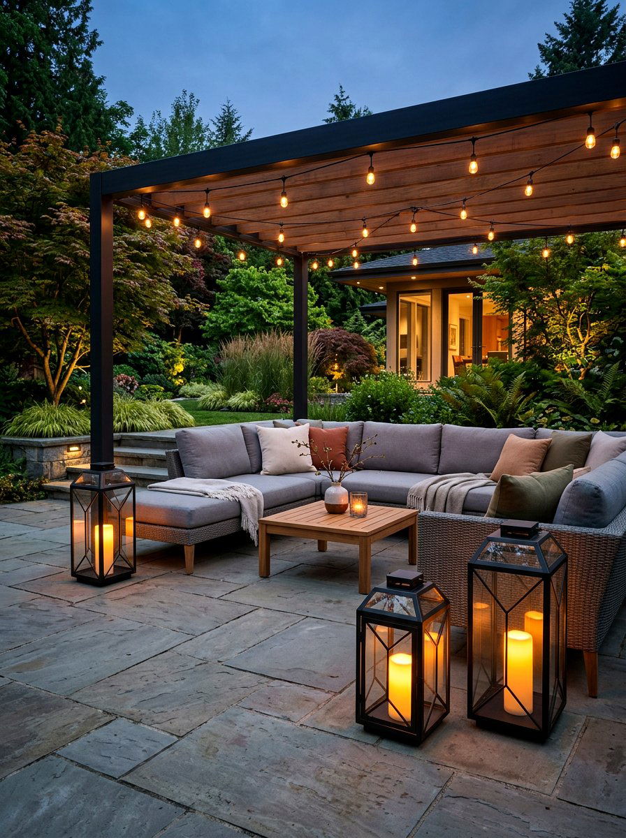 Large Patio Floor Lanterns - 25 Spring Outdoor Lantern Ideas