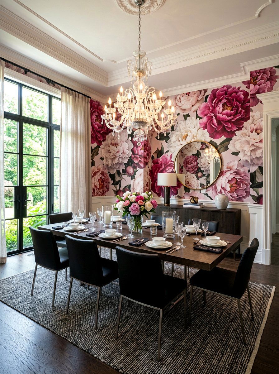 Large Scale Peony Wallpaper - 25 Spring Botanical Wallpaper Ideas