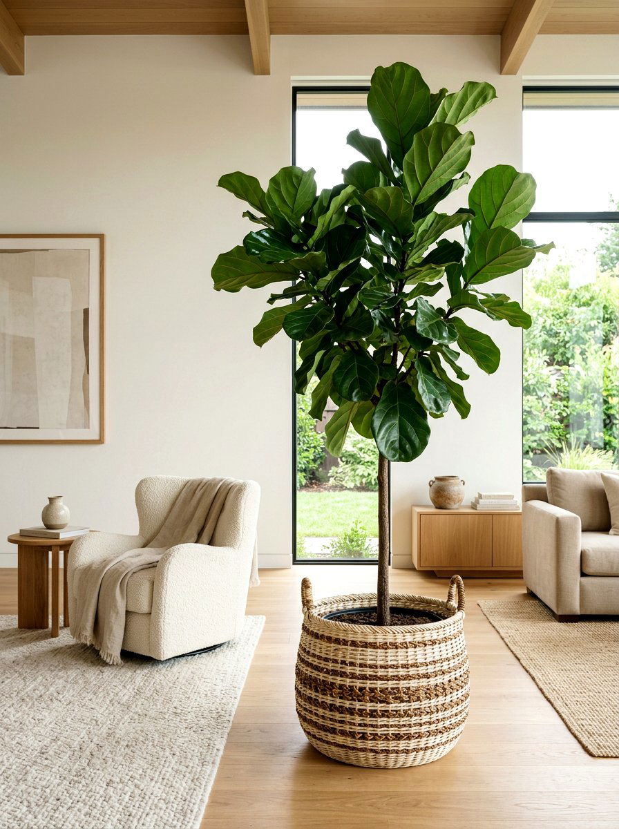 Large Wicker Basket Indoor Tree - 25 Spring Wicker Basket Decor Ideas