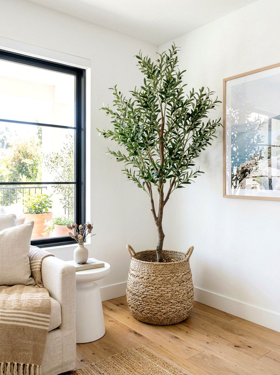 Large floor basket - 25 Spring Woven Basket Decor Ideas