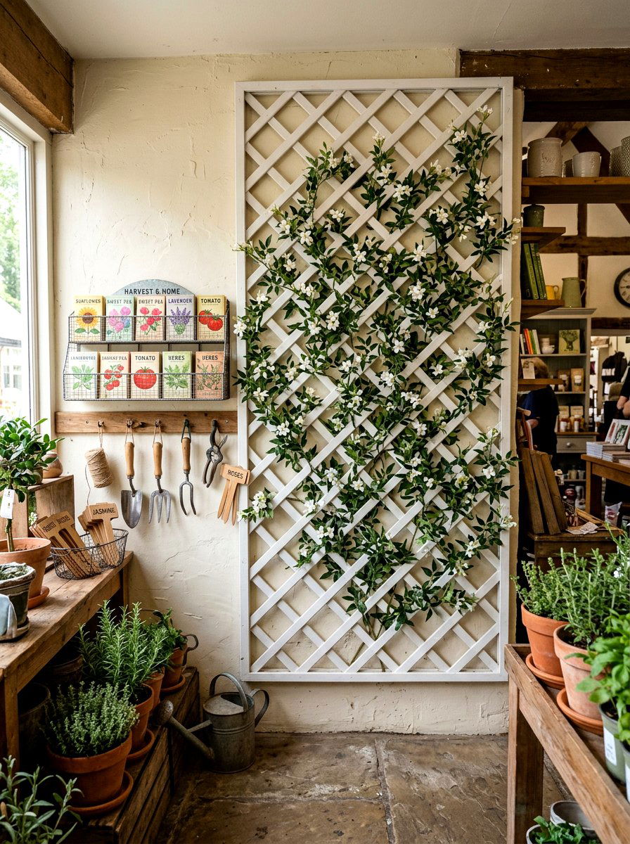 Lattice Wall Panel - 25 Spring Retail Display Ideas