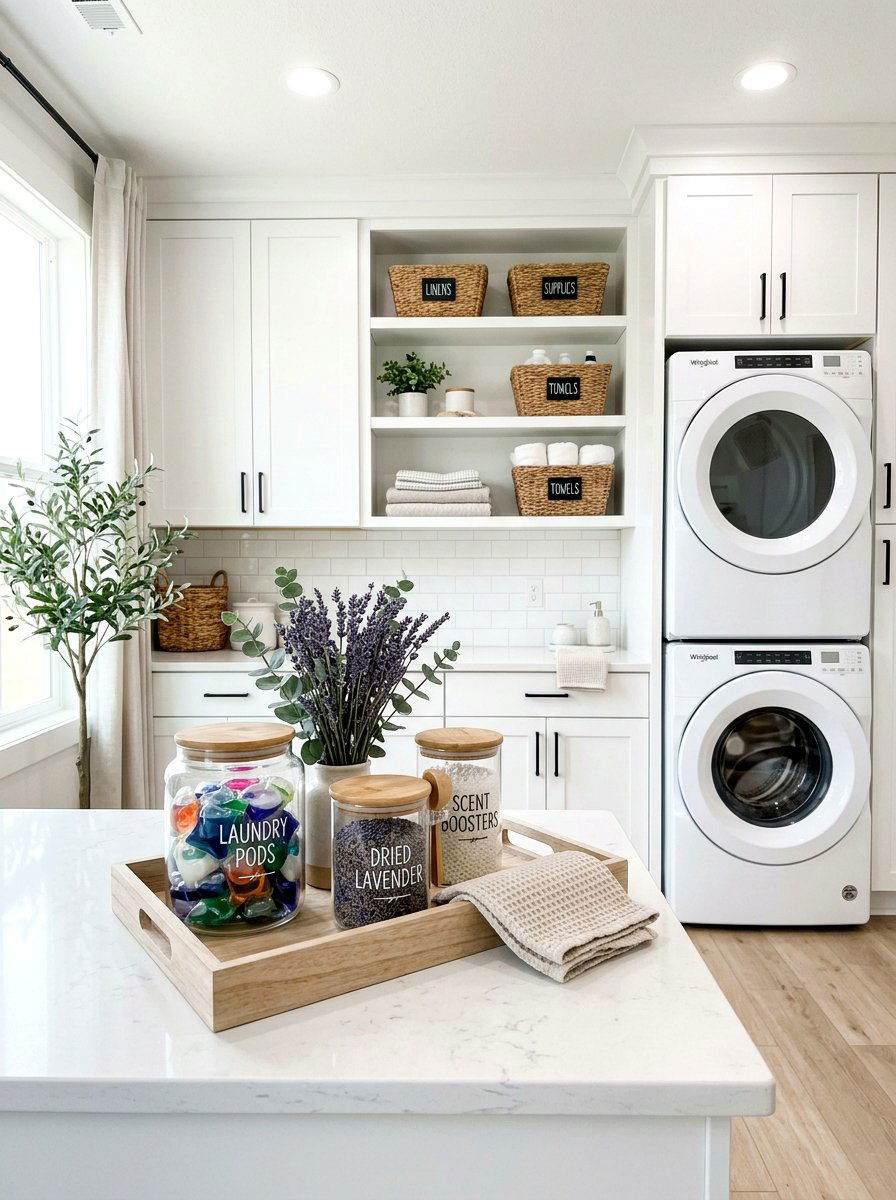 Laundry Room Spring Tray - 25 Spring Wooden Tray Decor Ideas