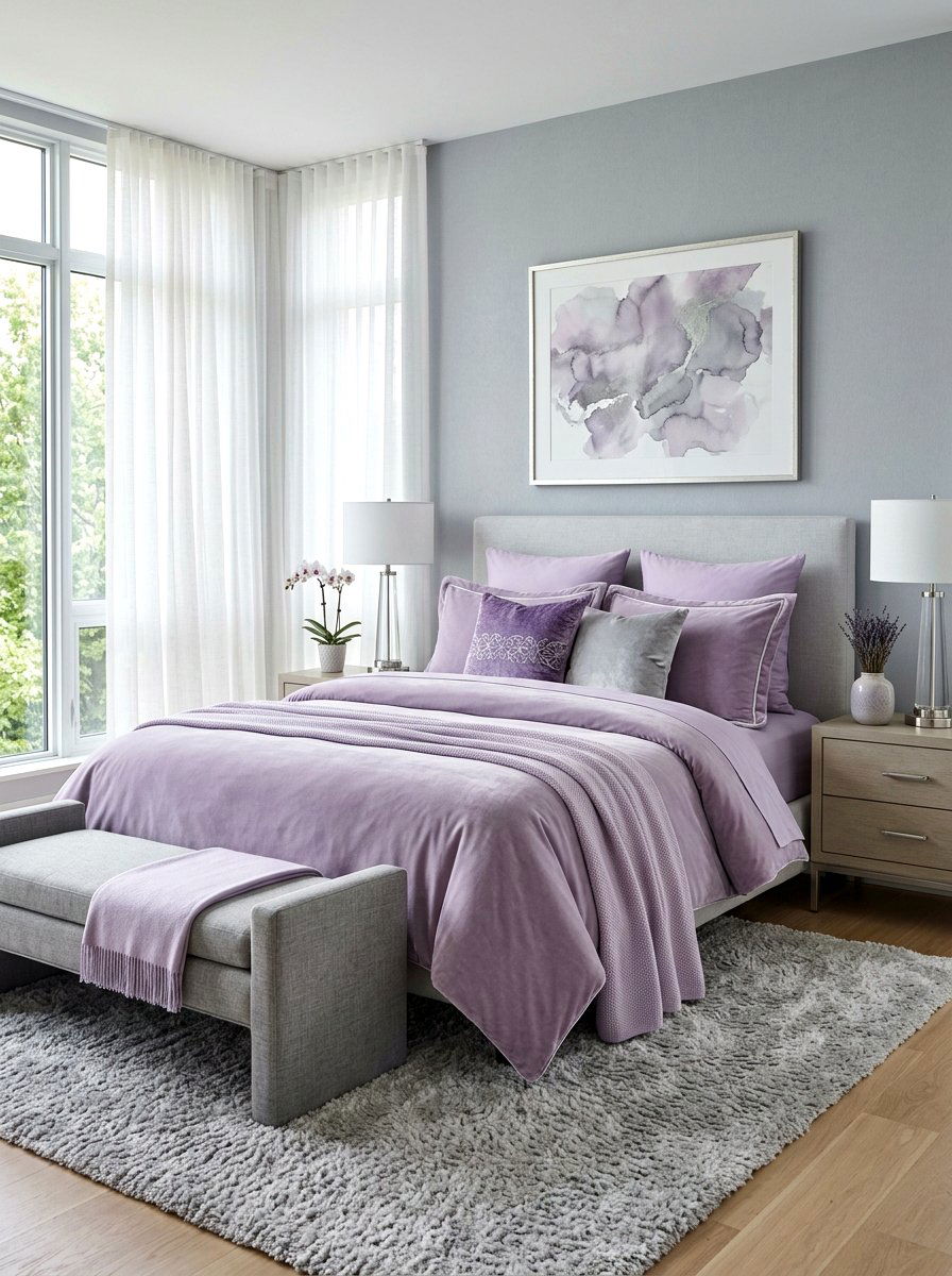 Lavender Bedding Set - 25 Spring Duvet Cover Ideas