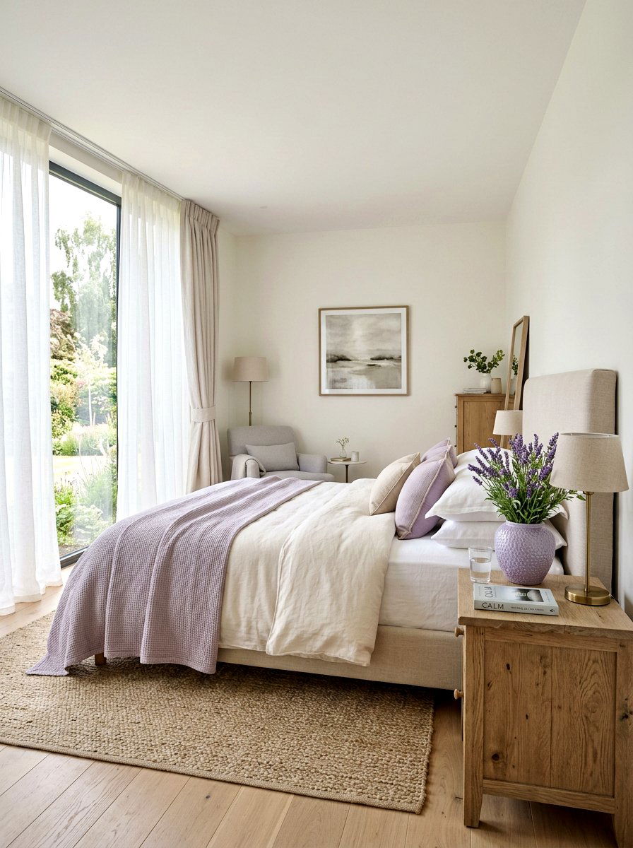 Lavender Bedroom Vase - 25 Spring Dried Lavender Decor Ideas