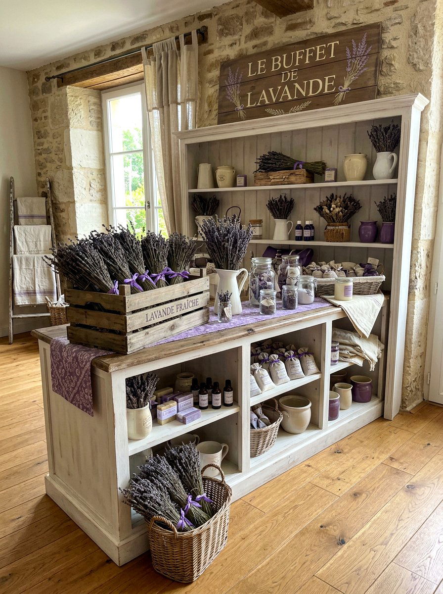 Lavender Buffet - 25 Spring Buffet Decor Ideas