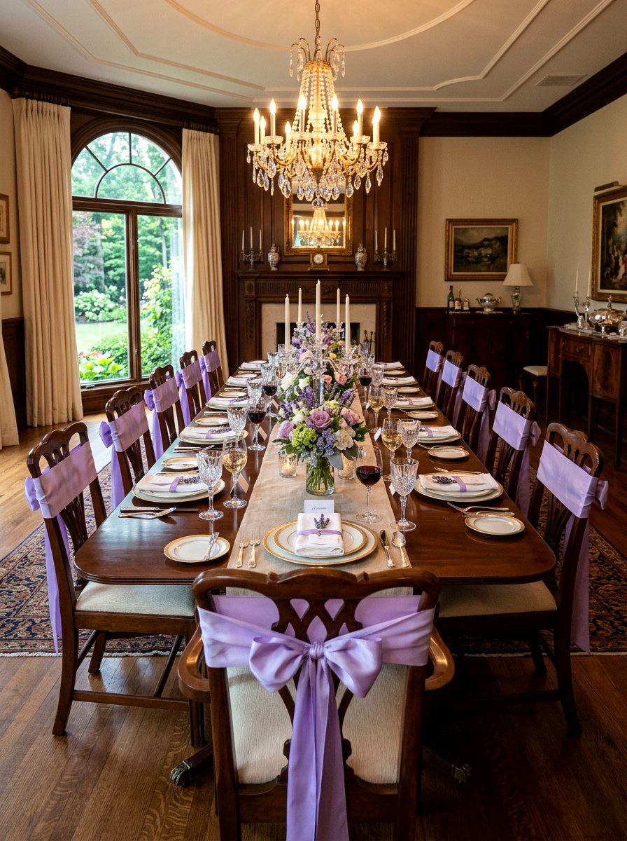 Lavender Dining Chair Accent - 25 Spring Dried Lavender Decor Ideas