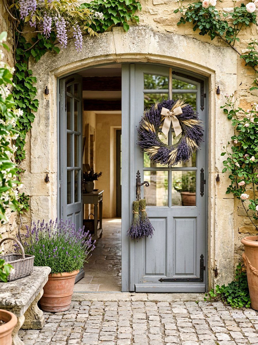Lavender Door Decor - 25 Spring Patio Door Decor Ideas