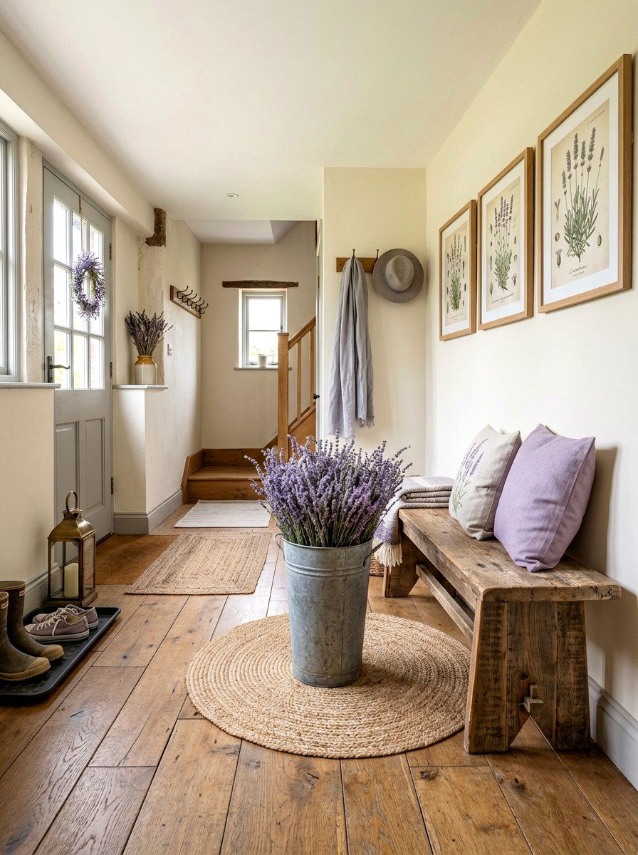 Lavender Entryway Decor - 25 Spring French Country Decor Ideas