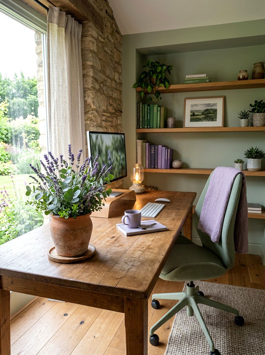 Lavender Eucalyptus Mix - 25 Spring DIY Flower Arrangement Ideas