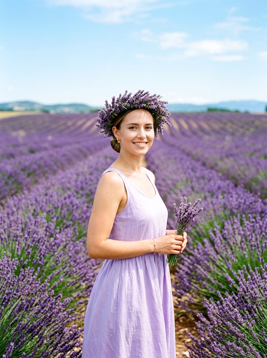 Lavender Flower Crown - 25 Spring Flower Crown Ideas
