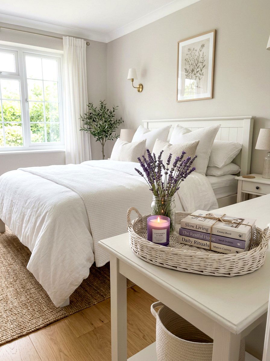 Lavender Fragrance Spring Tray - 25 Spring Decorative Tray Ideas