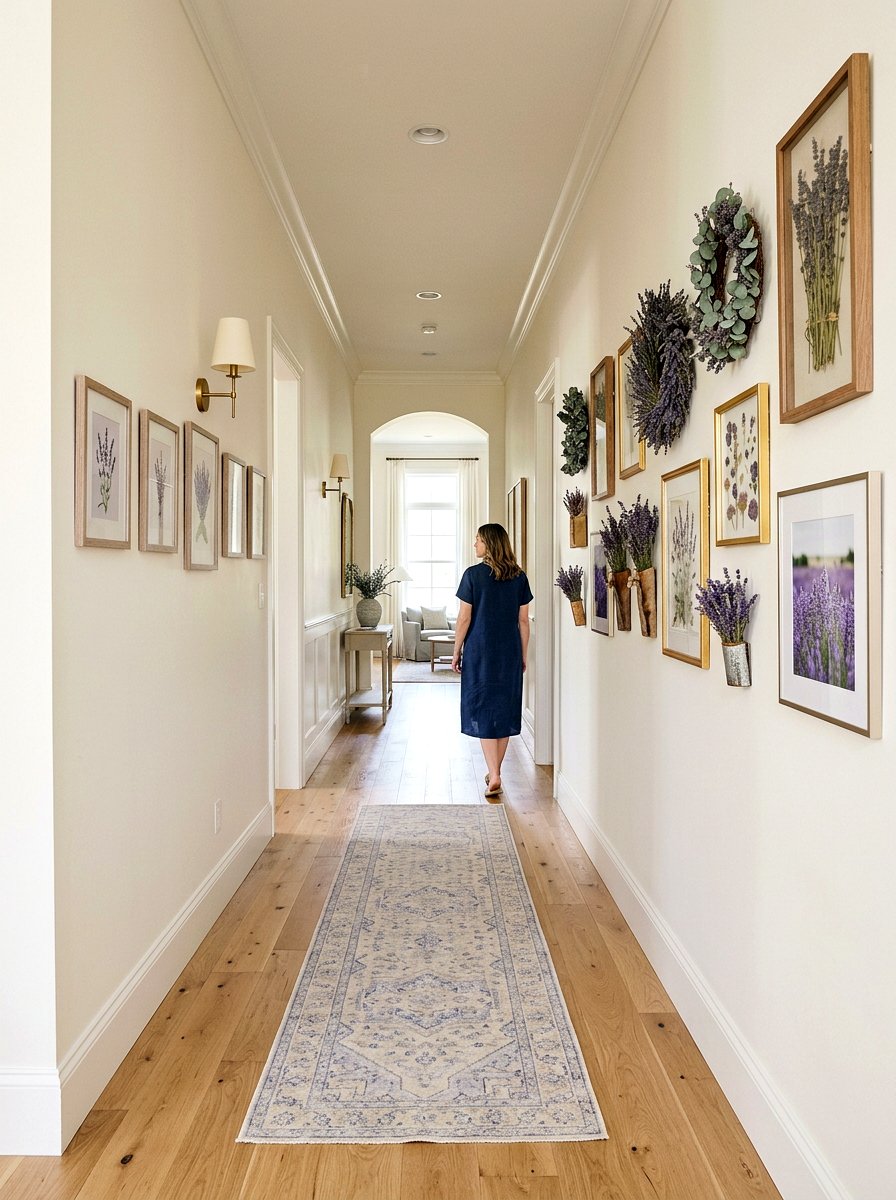 Lavender Hallway Gallery - 25 Spring Dried Lavender Decor Ideas