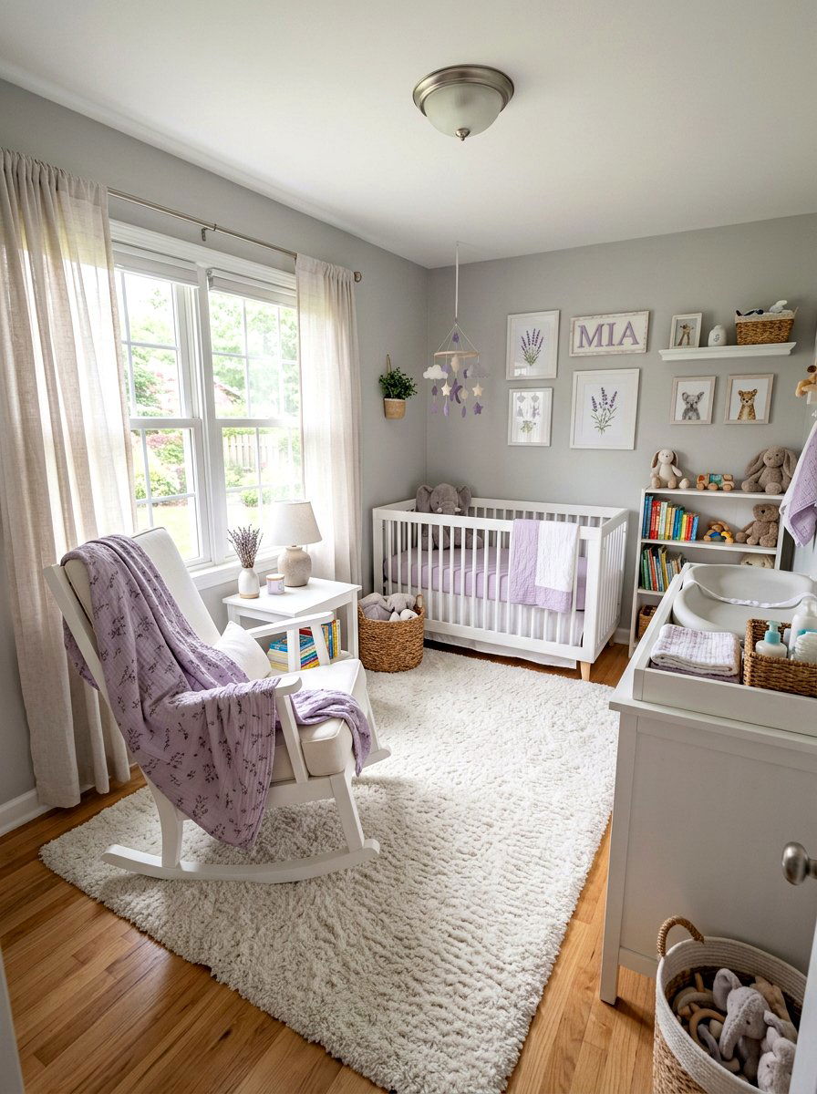 Lavender Muslin Throw - 25 Spring Throw Blanket Ideas