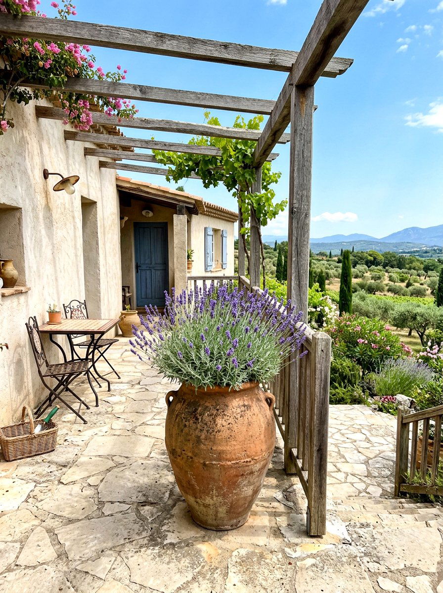 Lavender Porch Urn - 25 Spring Porch Urn Ideas