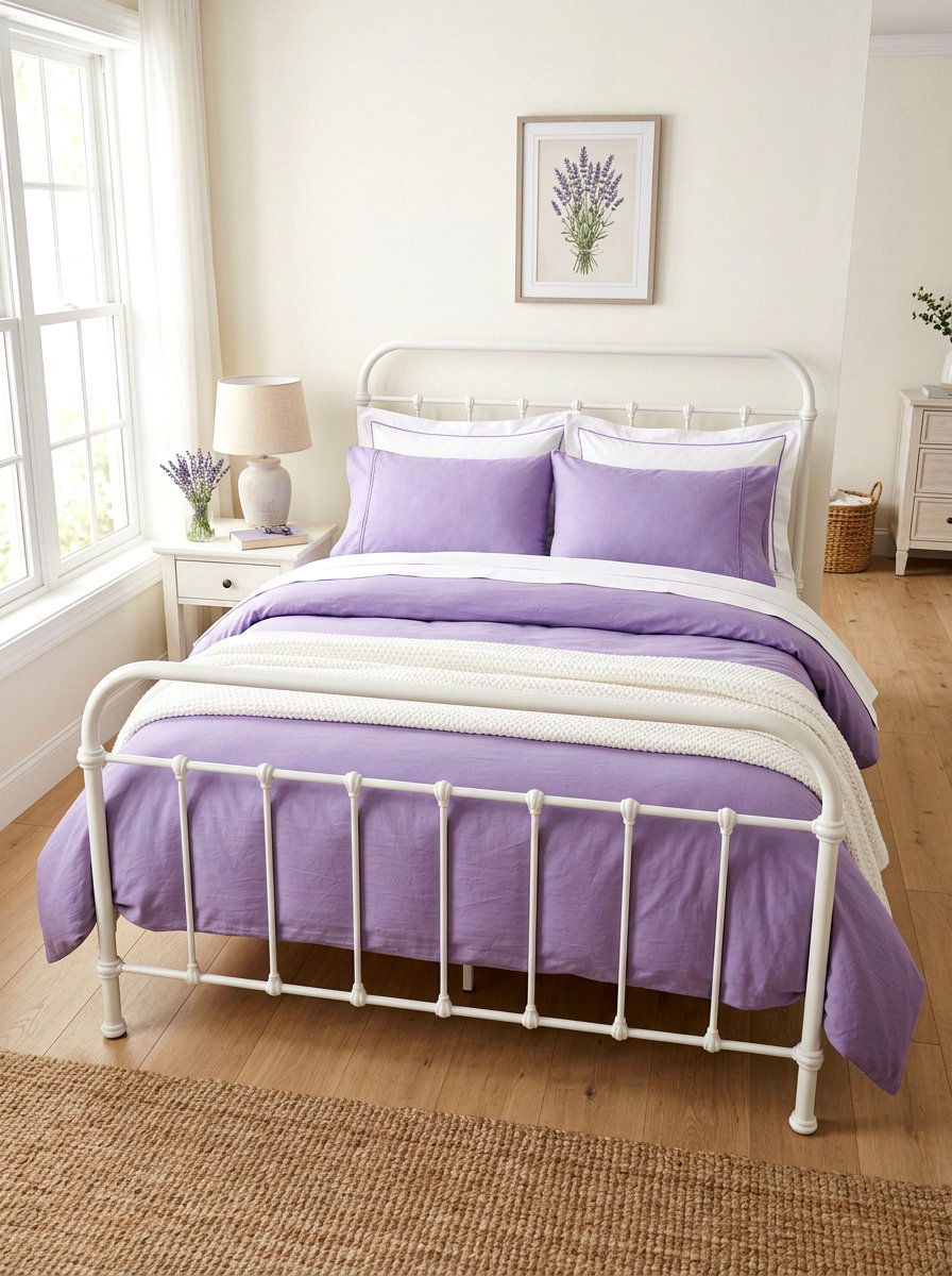 Lavender Purple Bedding - 25 Spring Toddler Room Decor Ideas