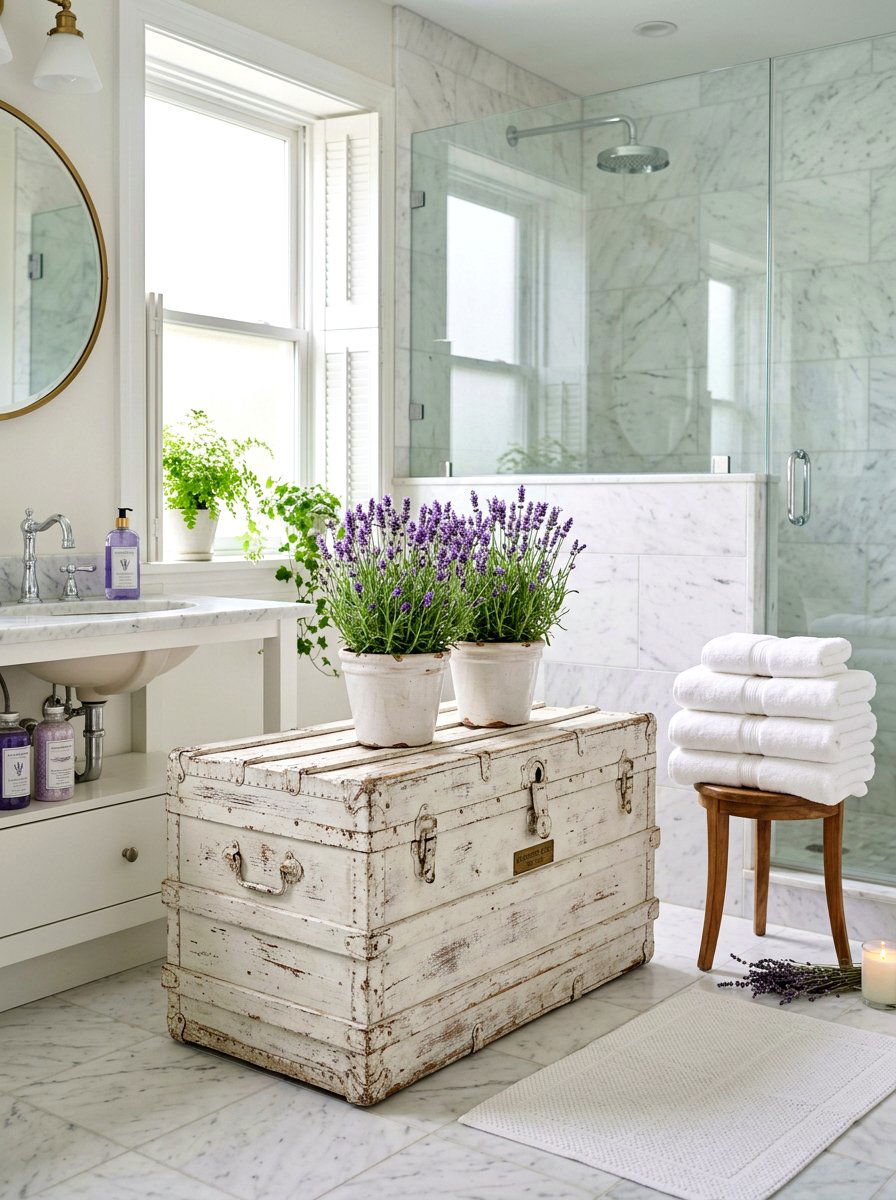 Lavender Scented Trunk - 25 Spring Trunk Decor Ideas