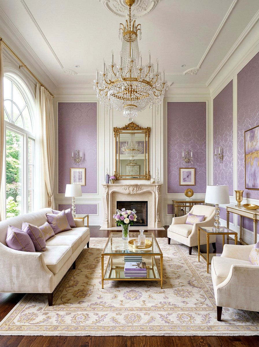 Lavender Silk Panel - 25 Spring Window Treatment Ideas