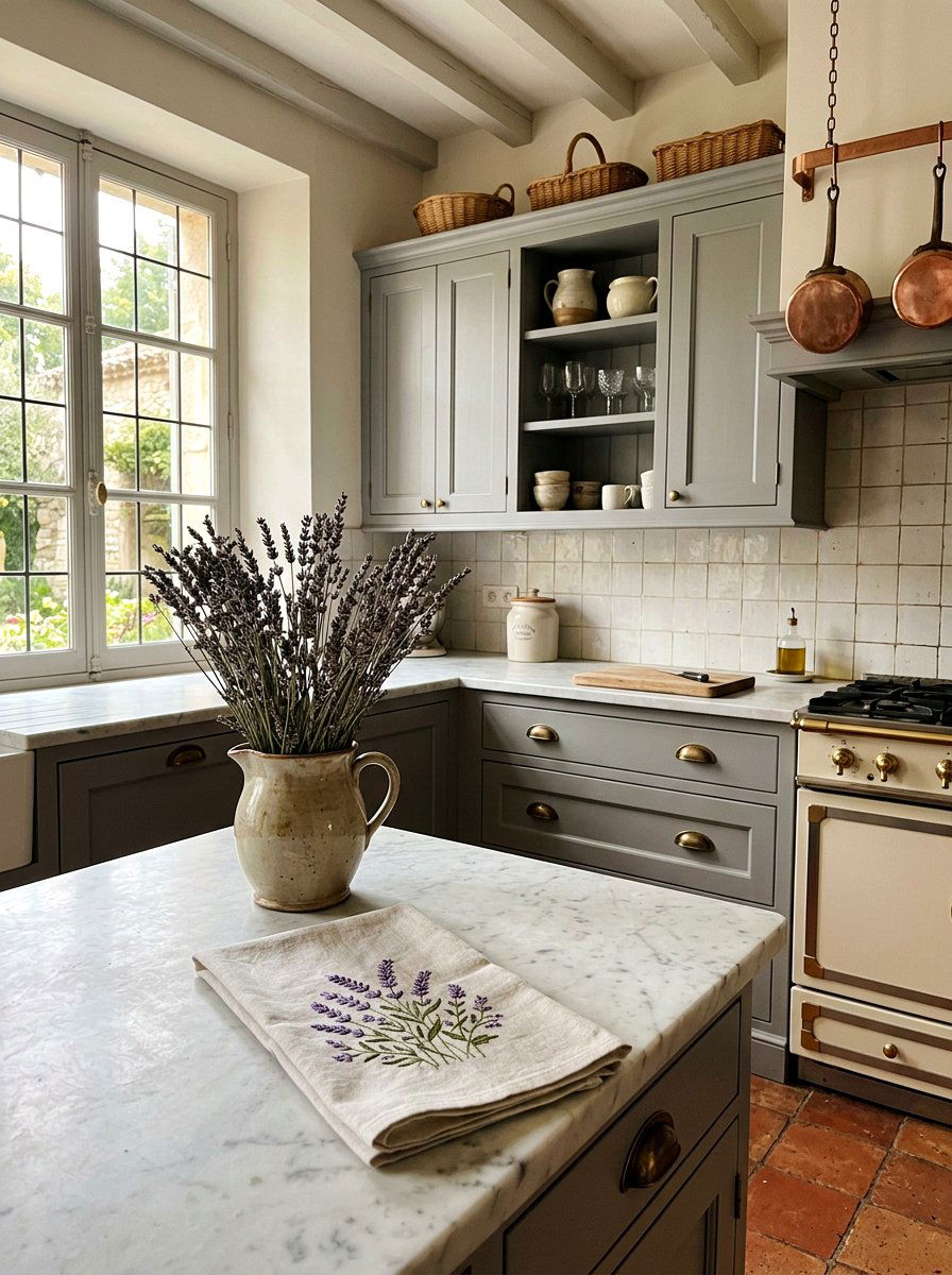 Lavender Sprig - 25 Spring Dish Towel Ideas