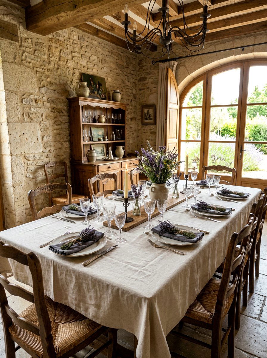 Lavender Table Decor - 25 Spring Luncheon Table Ideas