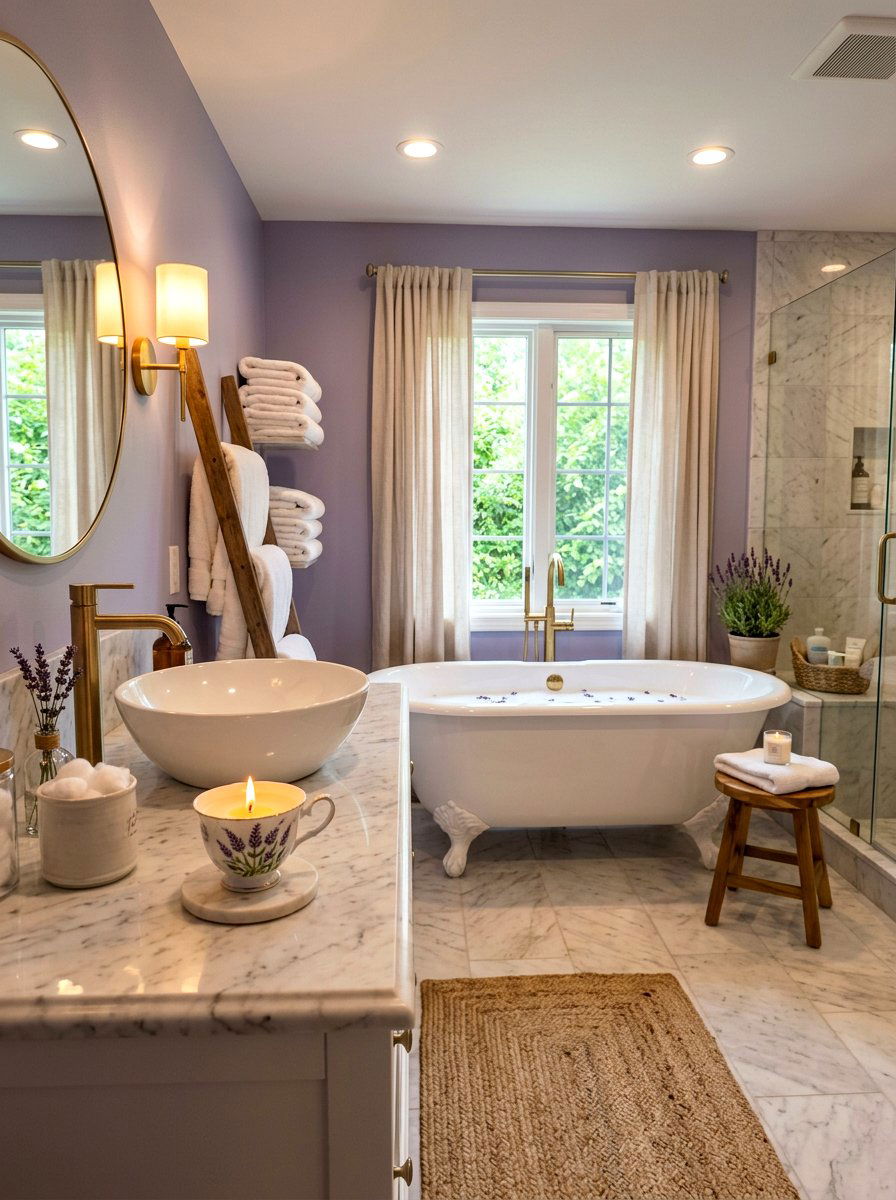 Lavender Teacup Candle - 25 Spring Teacup Decor Ideas