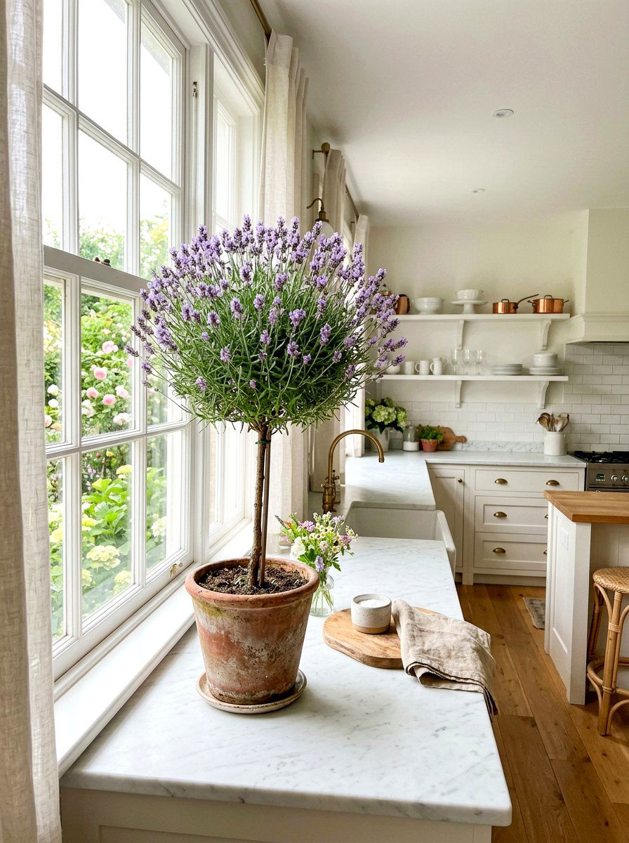 Lavender Topiary Tree - 25 Spring Topiary Ideas