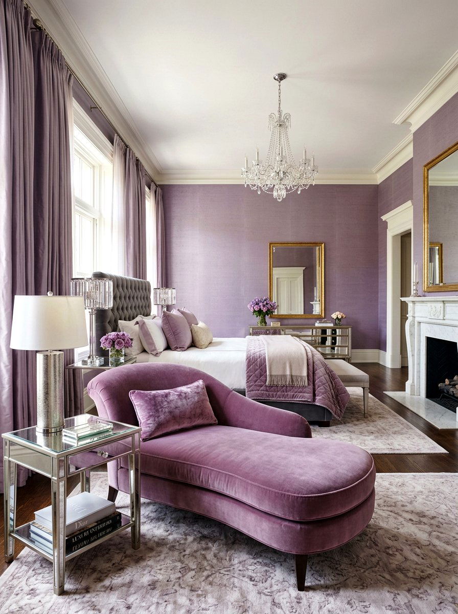 Lavender Velvet Lumbar Pillow - 25 Spring Lumbar Pillow Ideas