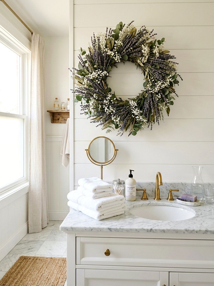 25 Fragrant Spring Lavender Wreath Ideas for Your Door