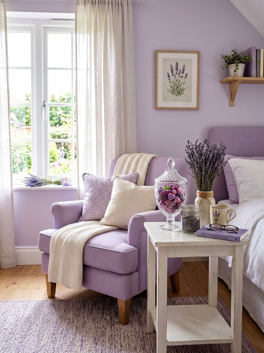 Lavender and purple candy jars - 25 Spring Candy Jar Ideas