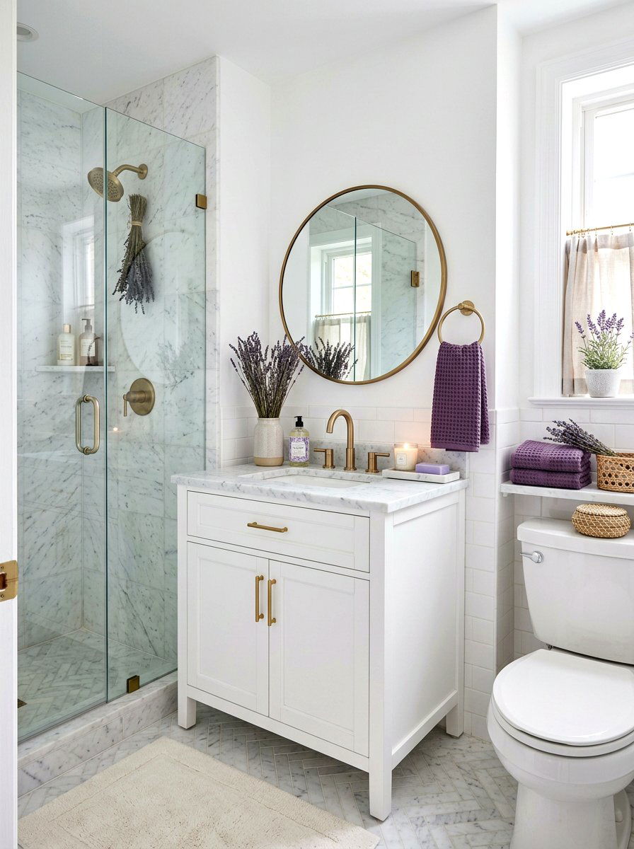 Lavender bathroom decor - 25 Spring Decorating Tips for Small Spaces